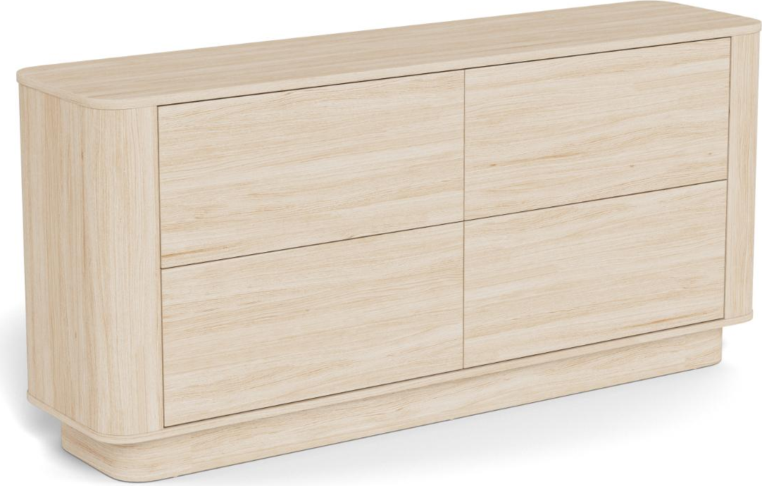 Kommode Signature Arloft 160 Hvidpigmenteret Melamin Skuffer Skub-for- -åbne
