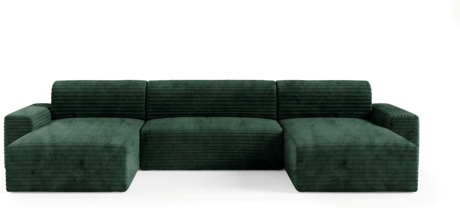 -sofa Maison Vellé Calira Tilia 39   300ã 185    Ribbet Corduroy 100  Polyester  Sovesofa Med Opbevaring