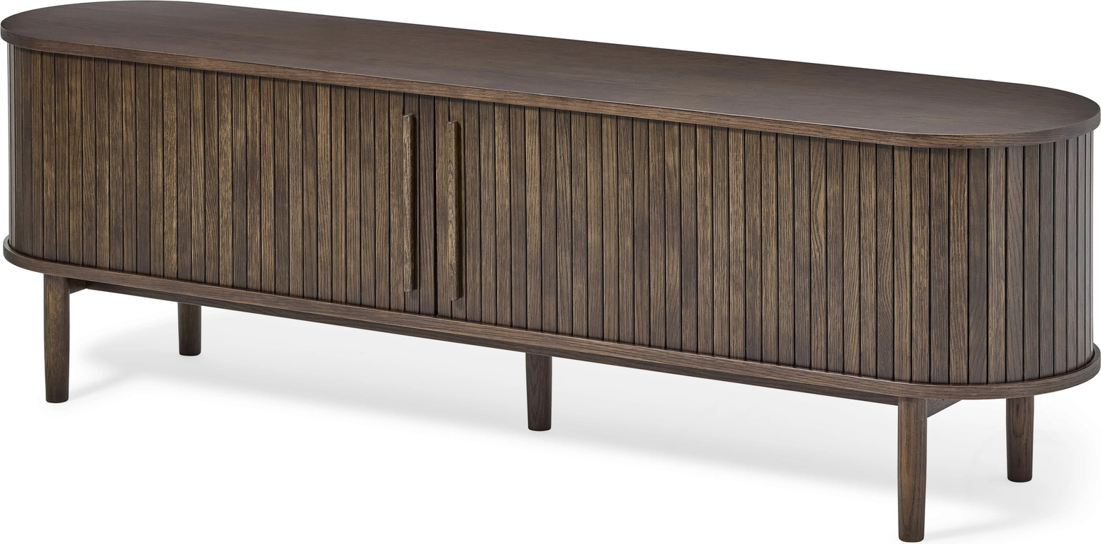 -bord Nordique Design Meta Mørk Natur Egetræ 180x40x55 Med Skjult Opbevaring
