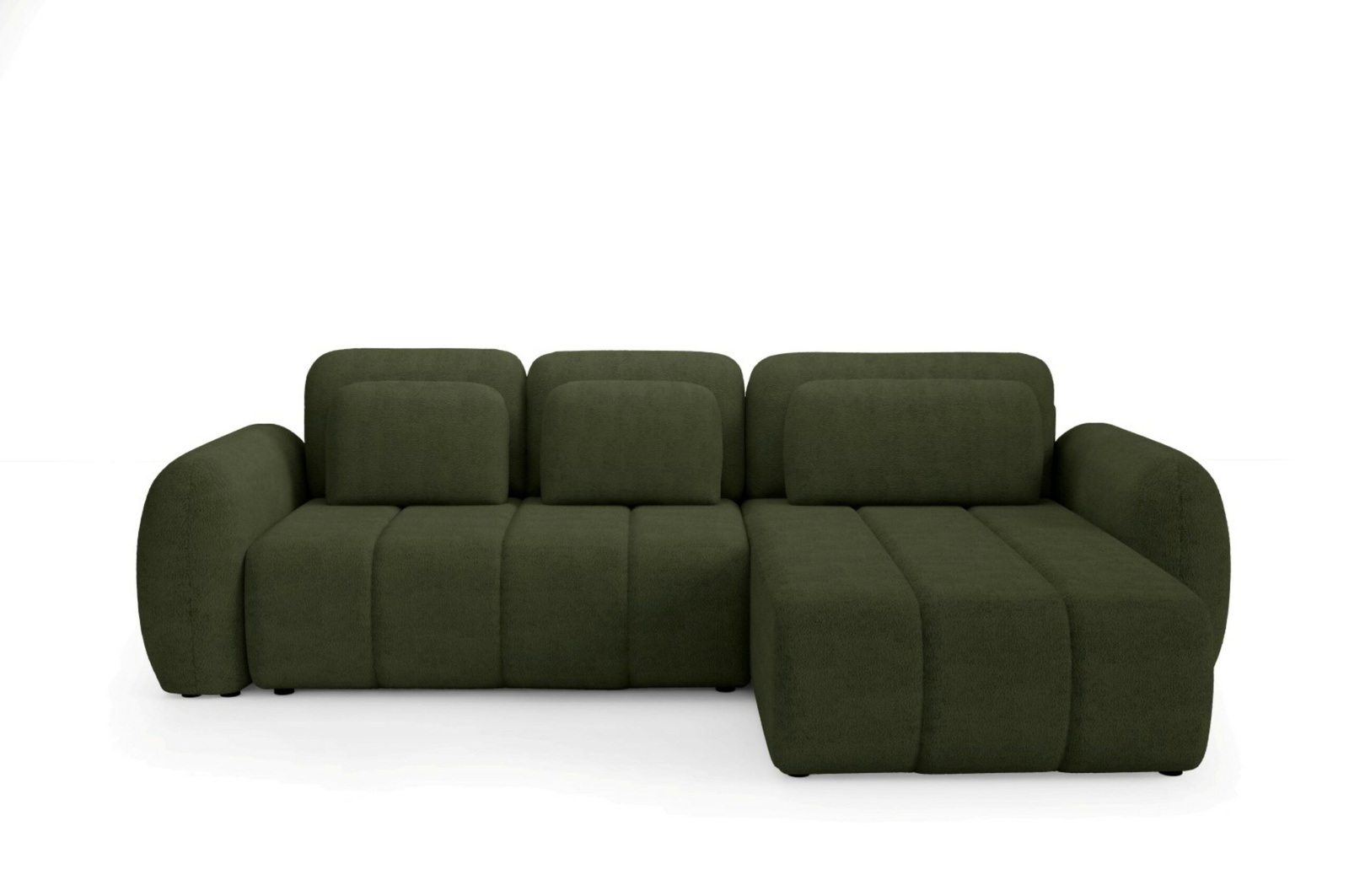 Hjørnesofa Maison Vellé Norvella Loungesofa  Bouclé Stof Quelle 38  304x190    Sovefunktion 240x140   Med Sengeboks
