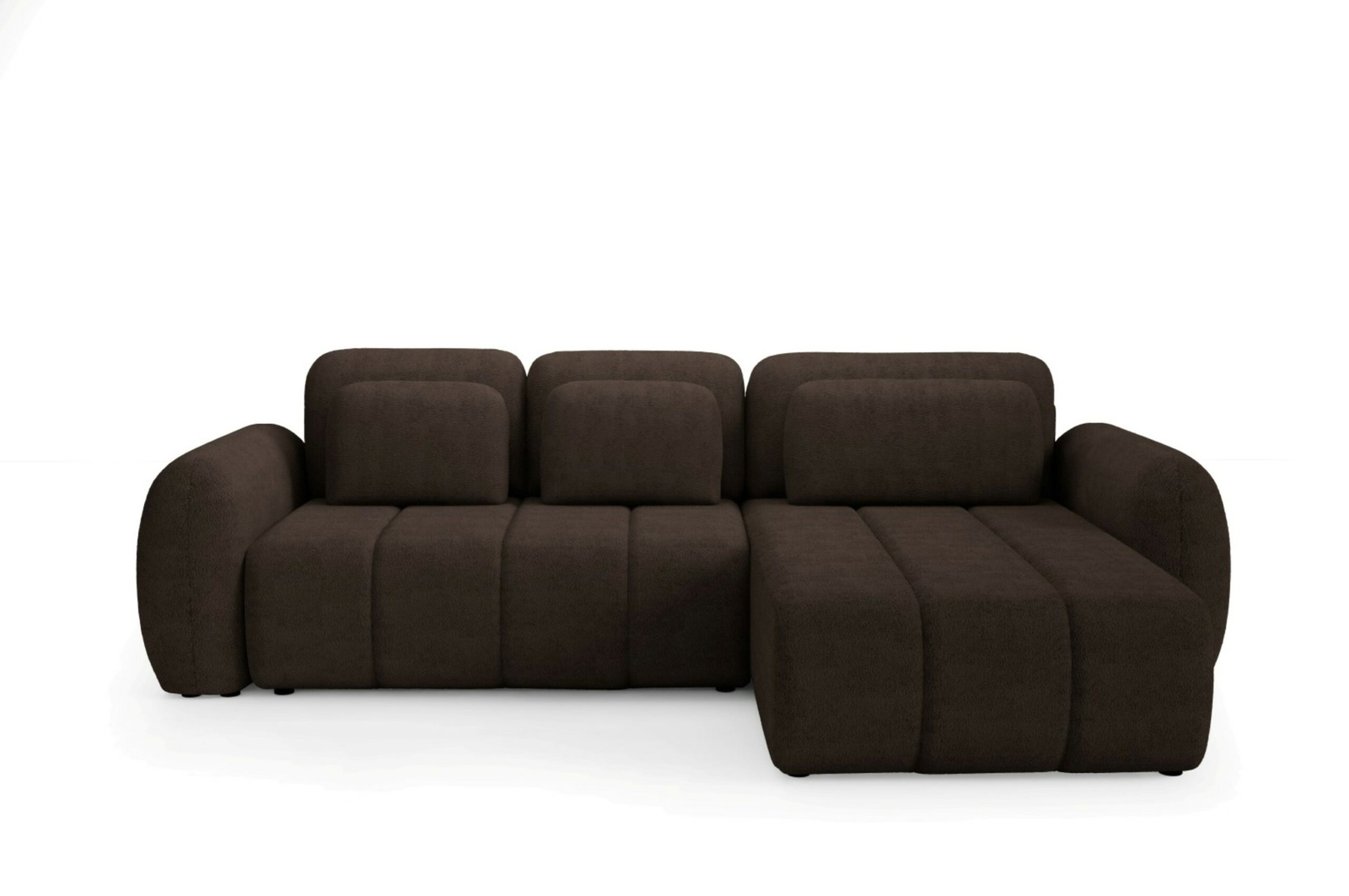 Hjørnesofa Maison Vellé Norvella Loungesofa  Quelle 25 Bouclé   Sovesofa 240x140   Dyneopbevaring