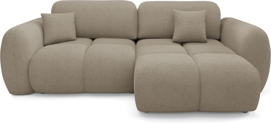 Hjørnesofa Maison Vellé Lunelle Loungesofa   Quelle 05 Stof  100  Polyester  Sovefunktion 200x140  Opbevaring  Vendbar