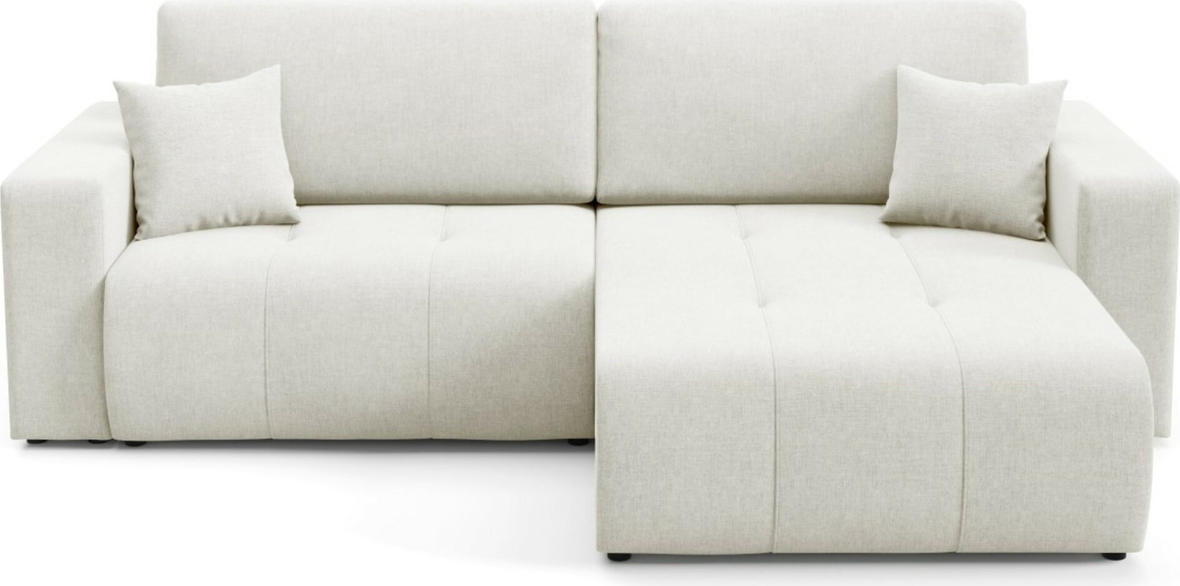 Hjørnesofa Maison Vellé Novento Loungesofa Med Sovefunktion 200x132    Wind Stof 100  Polyester  Vendbar  Skjult Opbevaring