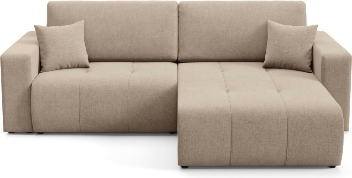 Hjørnesofa Maison Vellé Novento Loungesofa  Wind 11 Stof  Sovefunktion 200x132    Opbevaring  B244xd102xh82