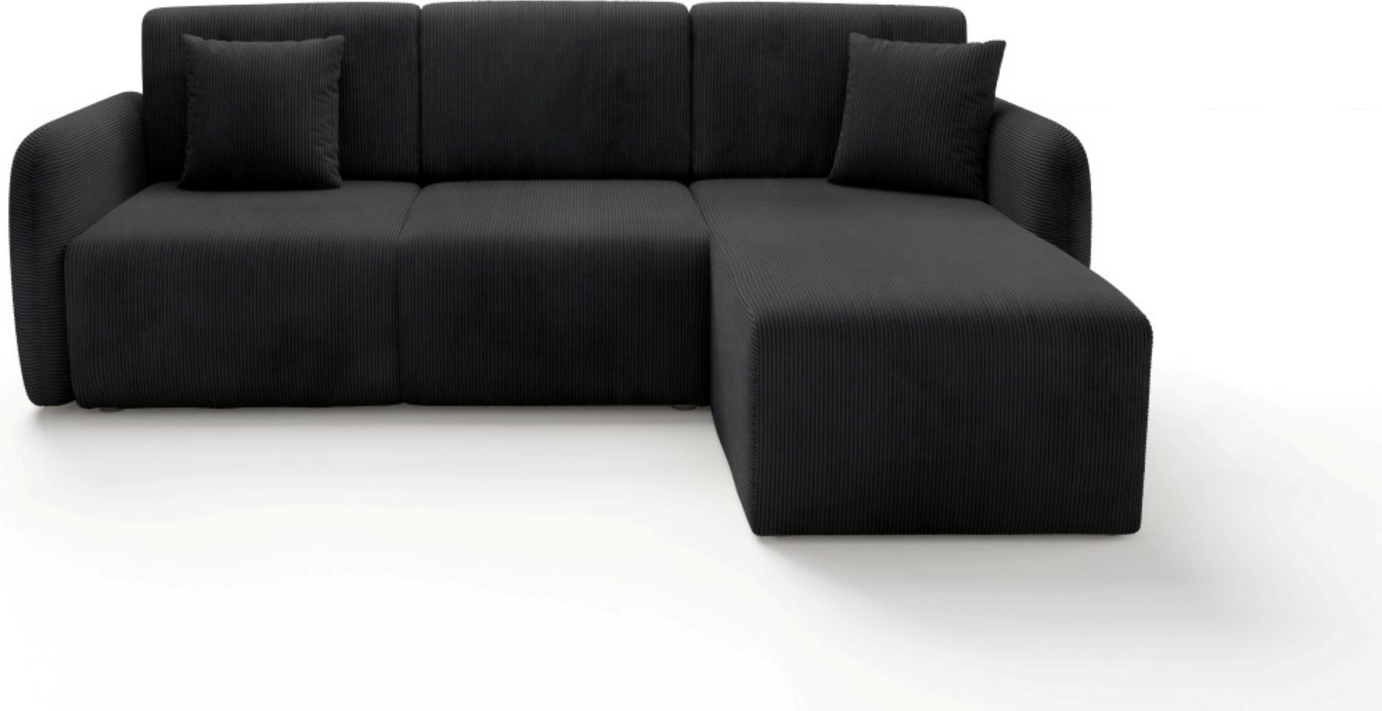 Hjørnesofa Maison Vellé Sorella   Loungesofa Sovesofa Med Sovefunktion 200x140    Poso 135 Corduroy Stof