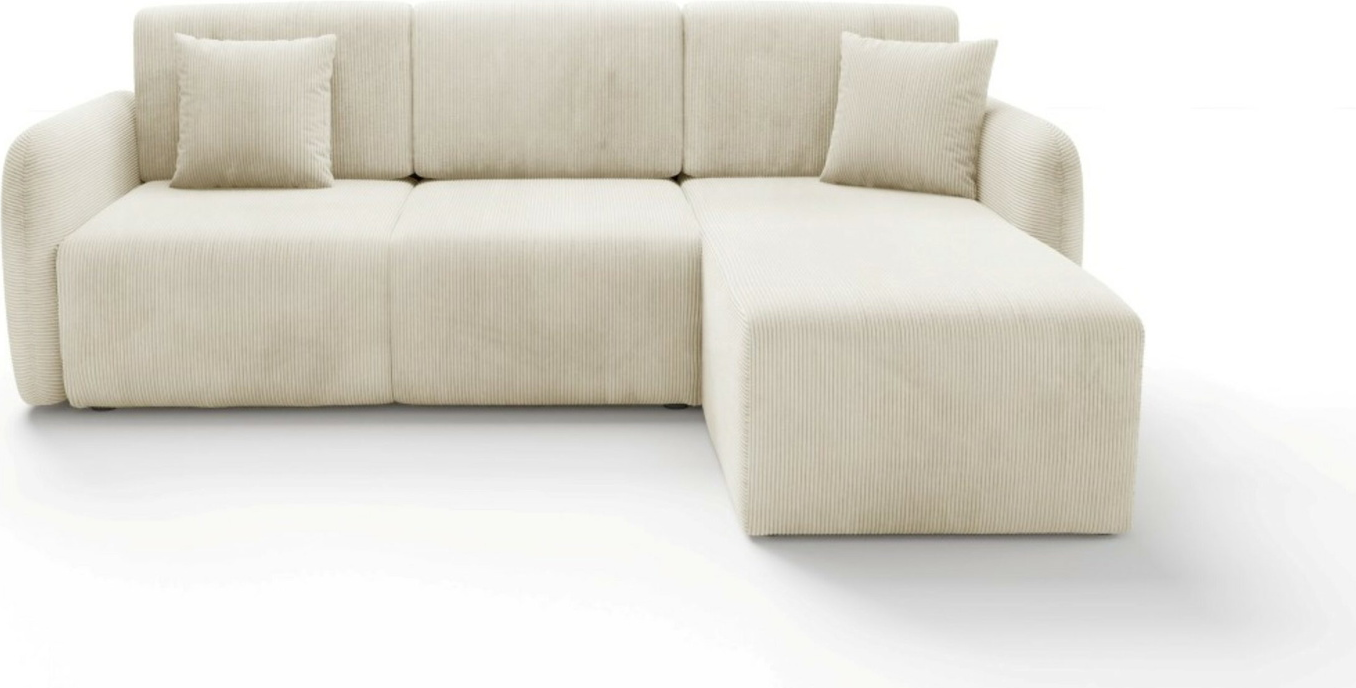 Hjørnesofa Maison Vellé Sorella Loungesofa Sovesofa Med Opbevaring Poso 38 Stof B245   D185   Soveflade 200   140