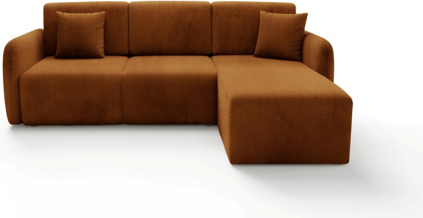 Hjørnesofa Maison Vellé Sorella Loungesofa Sovefunktion 200x140 Poso 40 Kordstof Vendbar Med Opbevaring