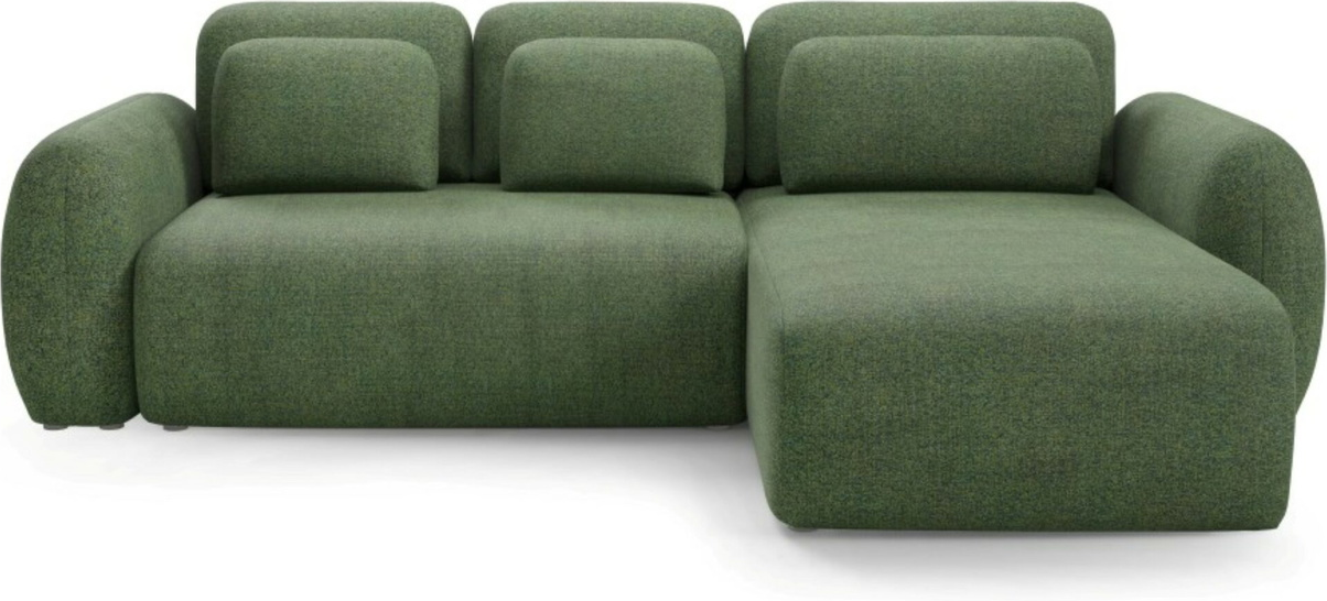 Hjørnesofa Maison Vellé Avelon Loungesofa Puente 34 Grøn Stof Sovesofa 240ã 140   H95ã B300ã D185