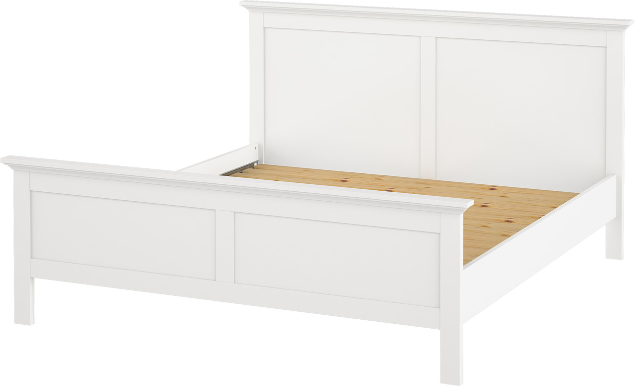Sengeramme Sengestel Vesterholm Nora 160x200 Hvid Spånplade Med Lamelbund H110