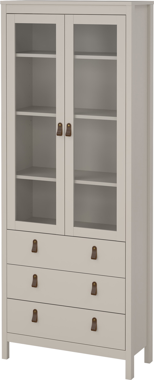 Vitrineskab Vesterholm Lunor  Kashmir    Glasdøre     Skuffer  H199   B78   D32      Fsc