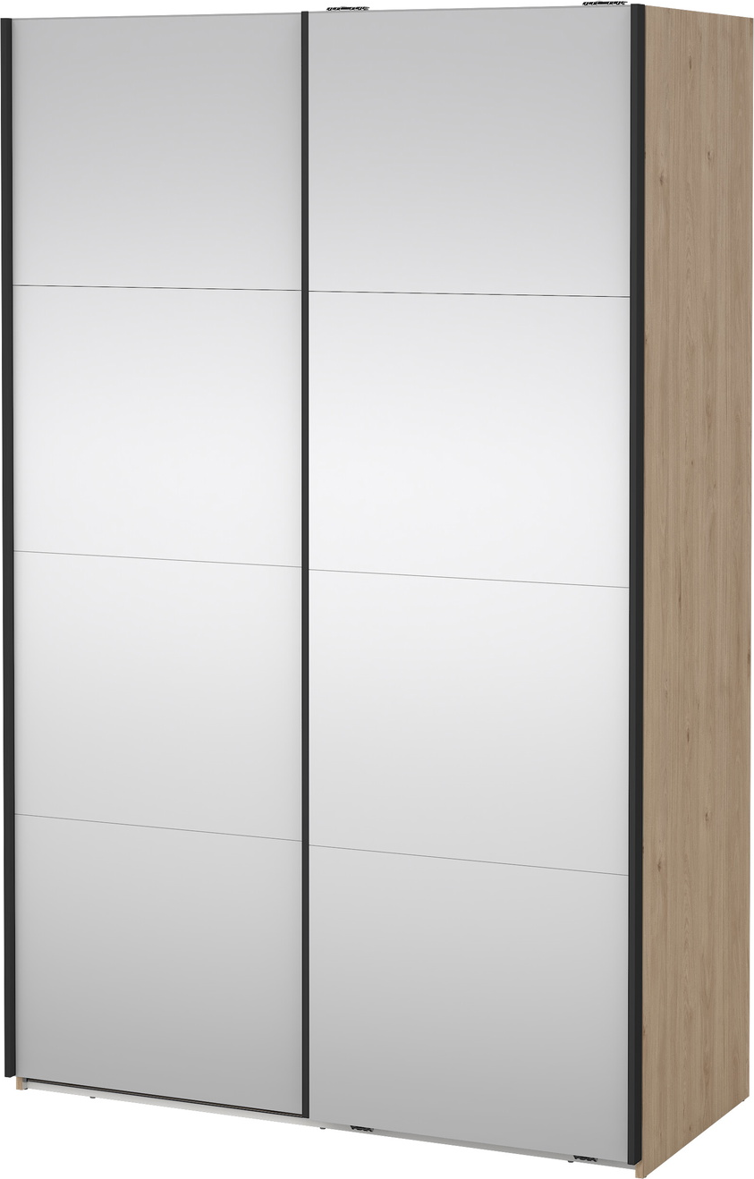 Garderobeskab Vesterholm Arden Skydedøre Med Fuldlængdespejle Jackson Hickory B138ã D67ã H220 Fsc