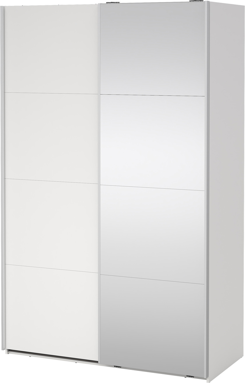 Garderobeskab Vesterholm Arden Skydedør Med Helspejl Hvid H220ã B138 5ã D66 Fsc