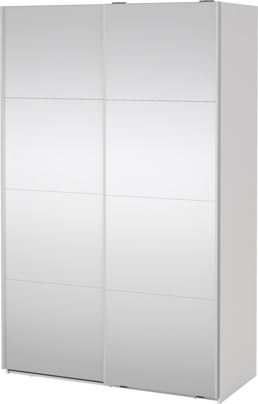 Garderobeskab Vesterholm Arden Skydedøre Hvidt Spejl H220ã B138ã D67 Fsc