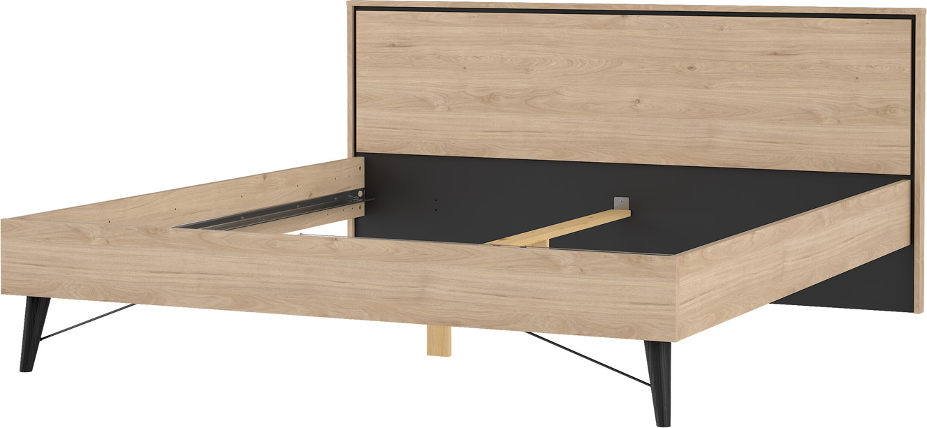 Sengeramme Vesterholm Askø 180x200 Jackson Hickory Spånplade Bøgben Malet Finish Uden Lamelbund