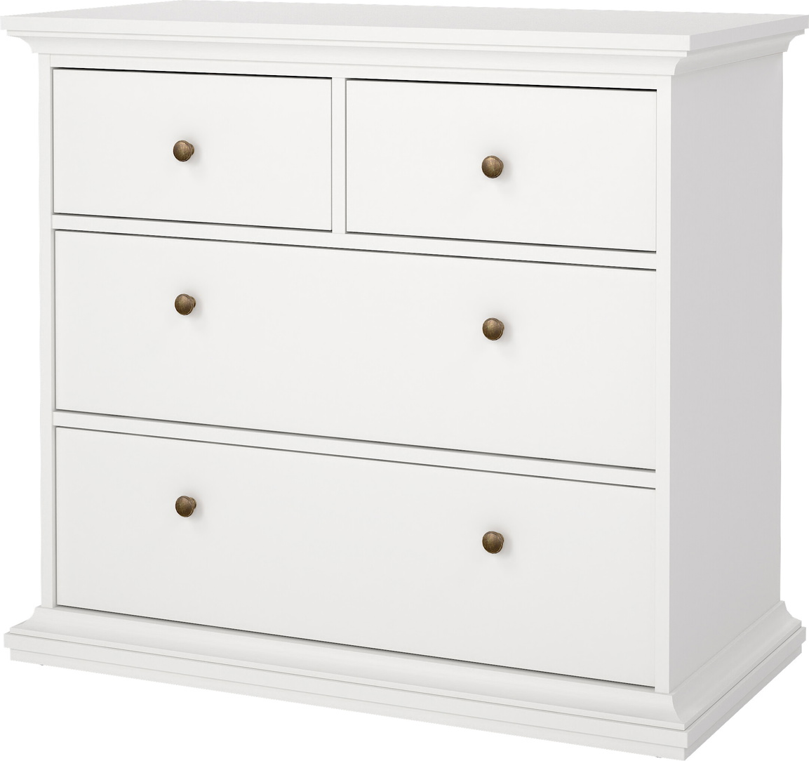 Kommode Med   Skuffer Vesterholm Nora Hvid 96x48x87   Fsc Spånplade Dansk Design