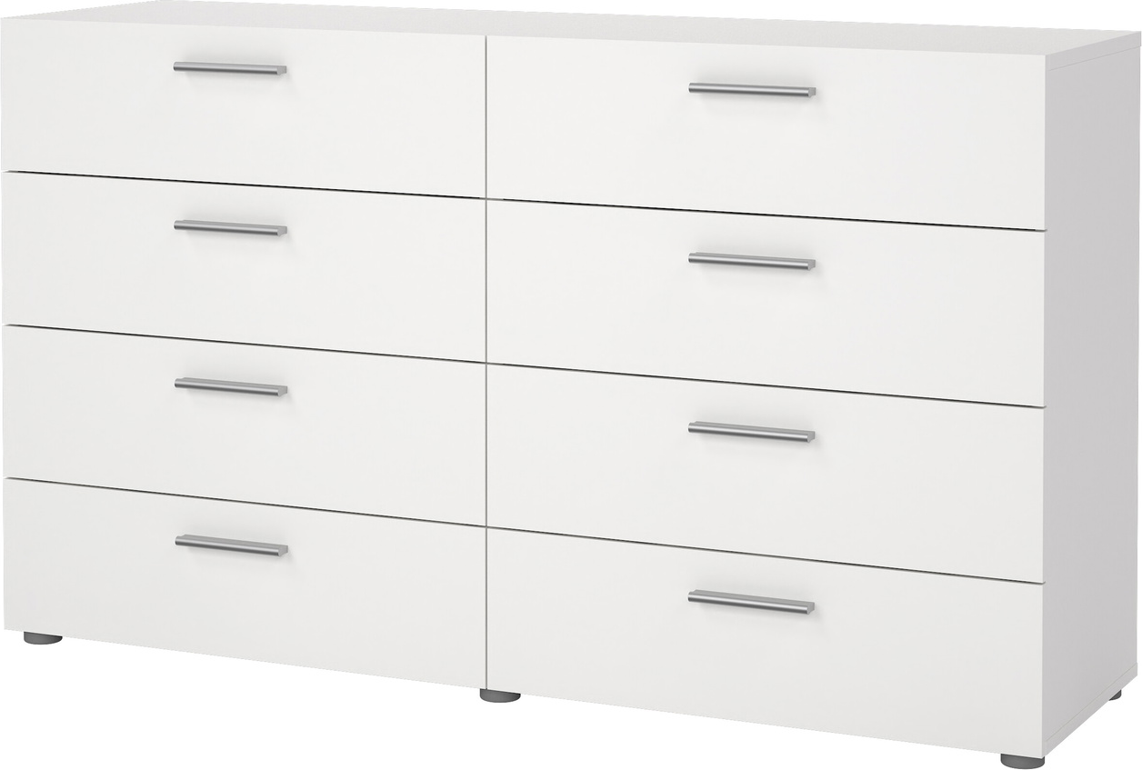 Dobbelkommode Vesterholm Pepe B140 H81   D40   Hvid Fsc   Skuffer