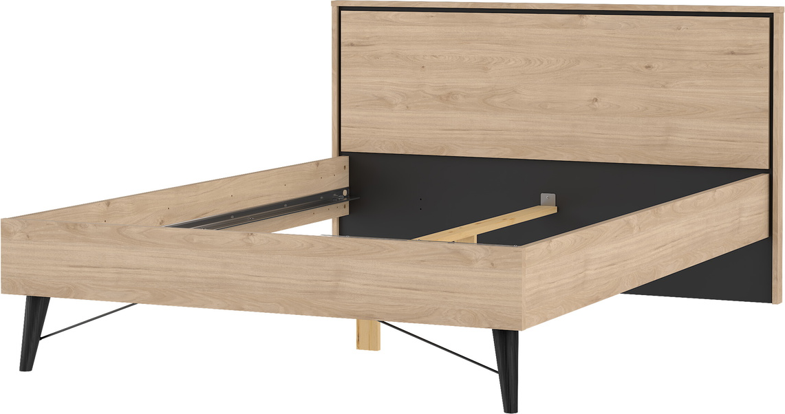 Sengeramme Vesterholm Askø 140x200 Jackson Hickory Spånplade Uden Lamelbund