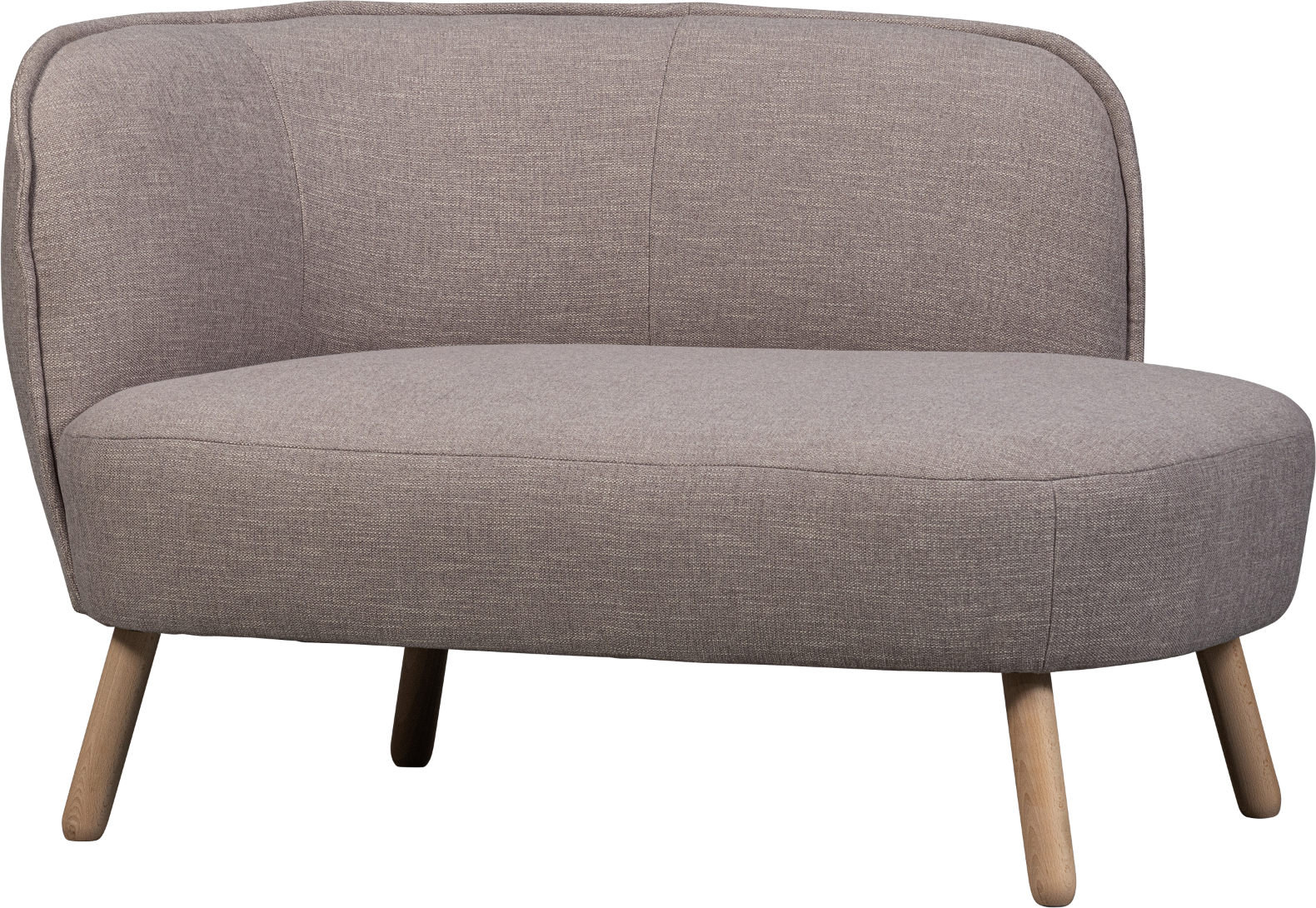 Sofabænk Woood Hazel Venstrevendt i Grå Polyester - Stilfuld!