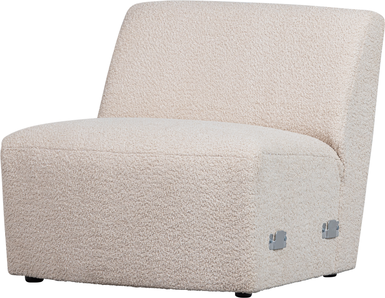 Modulsofa Woood Coco i Creme Bouclé på tilbud