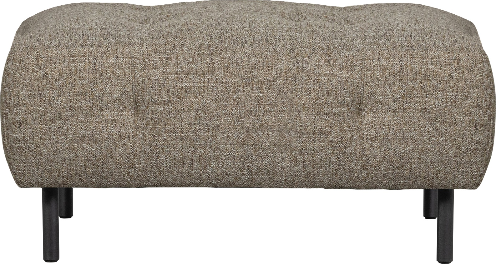 Sofapuf Woood Lloyd 90x90 cm - Brun Groft Vævet Puf