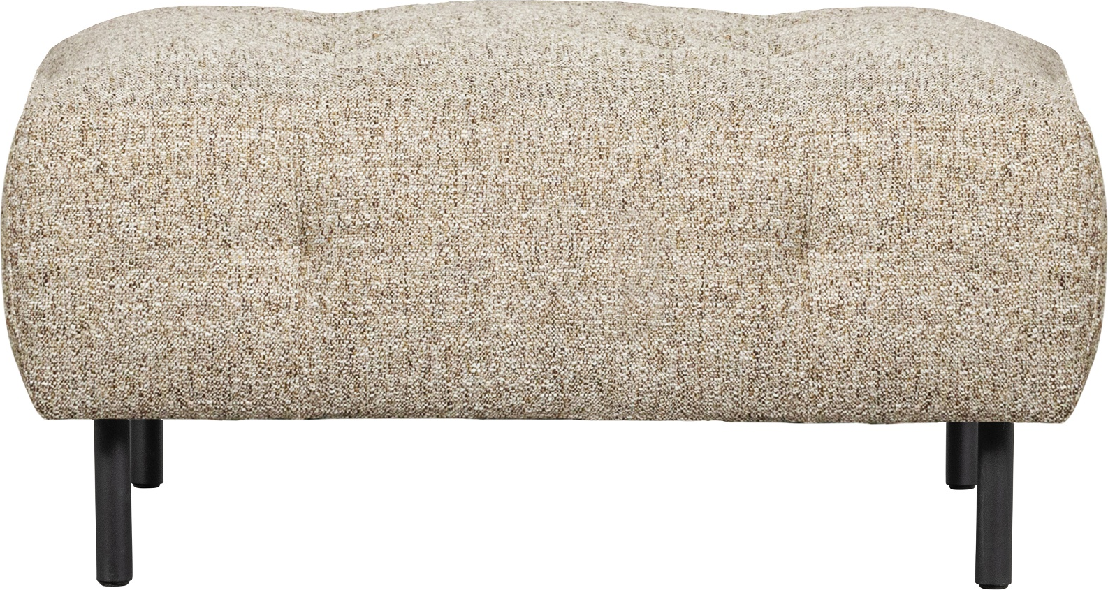 Sofapuf Woood Lloyd Natur 90x90x45 Polstret Hocker Fodskammel Stofblanding