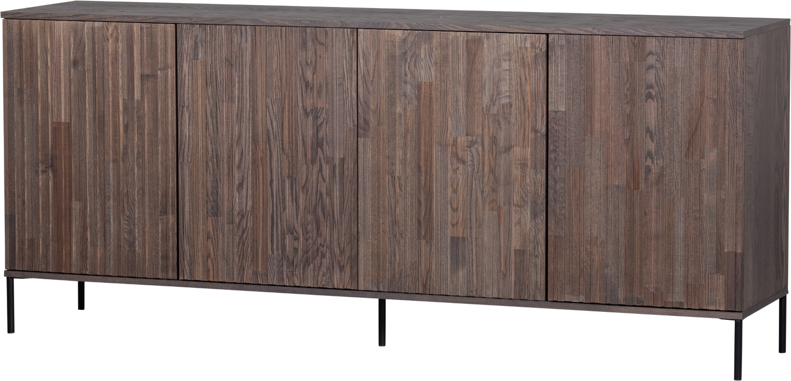 Skænk Woood Gravure Espresso Askefiner Fsc 200x44x85 Lydløs Push- -open