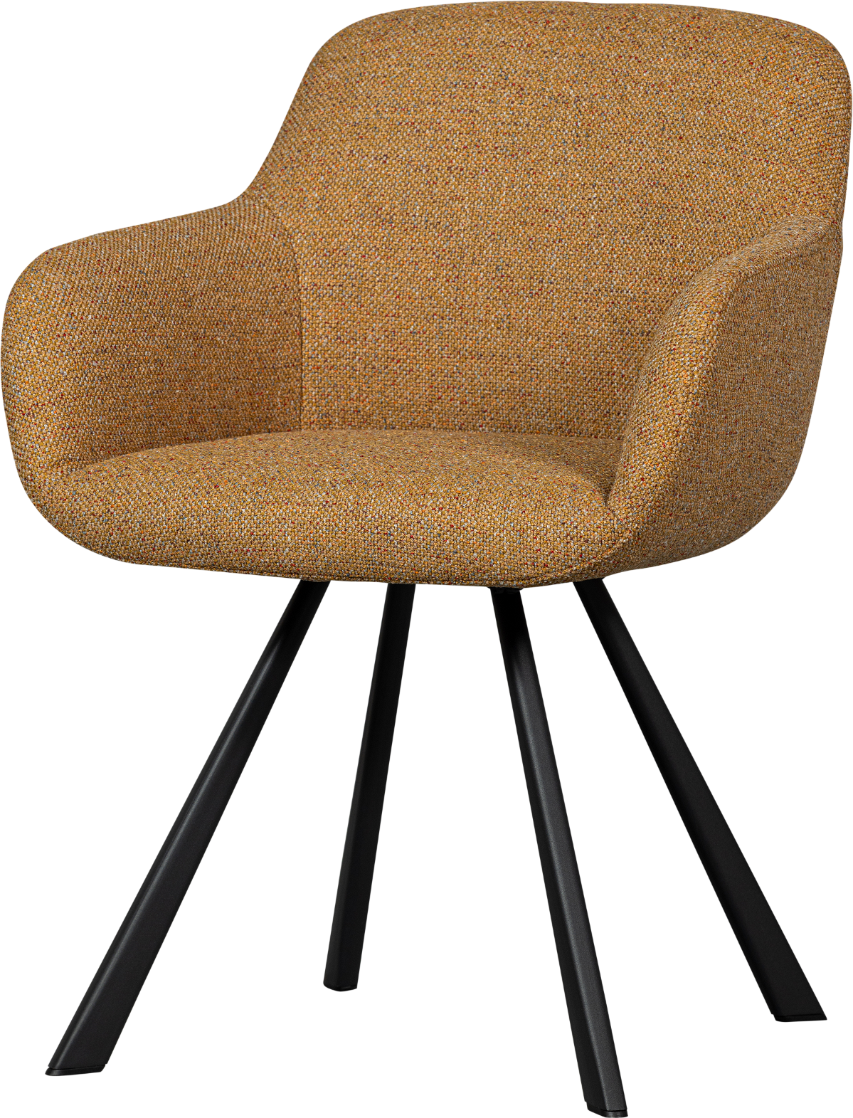 Spisebordsstol Woood Juno Karry Polyester Med Kurvet Ryglæn H79ã B58ã D58