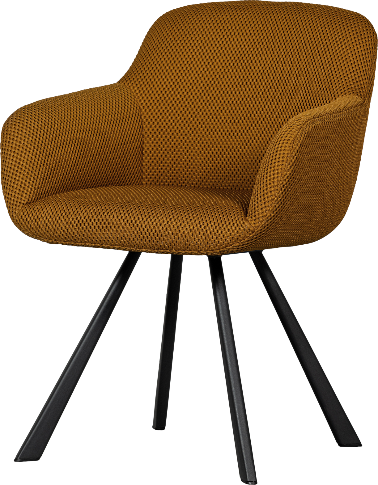 Spisebordsstol Woood Juno Rustfarvet Polyester 3d-effekt H79xb58xd58