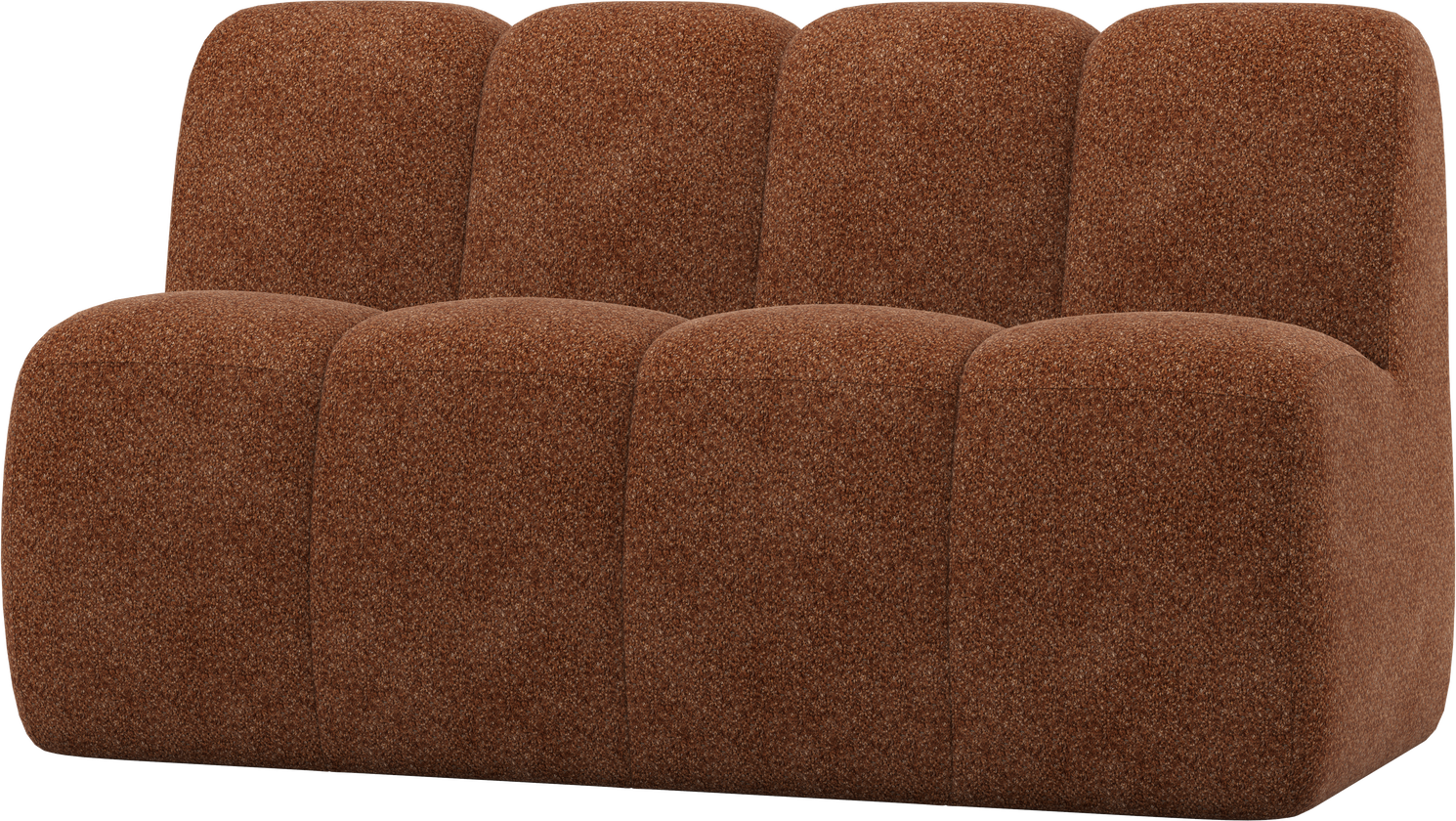 Sofabænk Woood Mojo Spisebænk Med Ryglæn 164   Rustbrun Blød Chenille