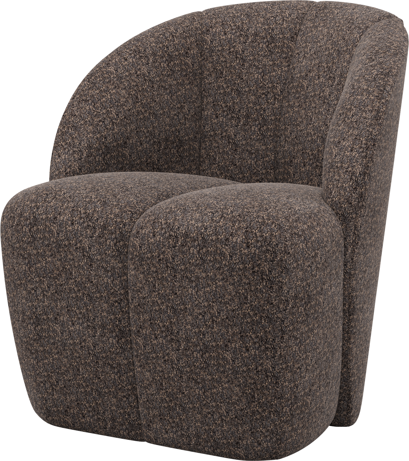 Lænestol Woood Mojo Brun Chenille Drejefunktion Woolly-stof Loungestol