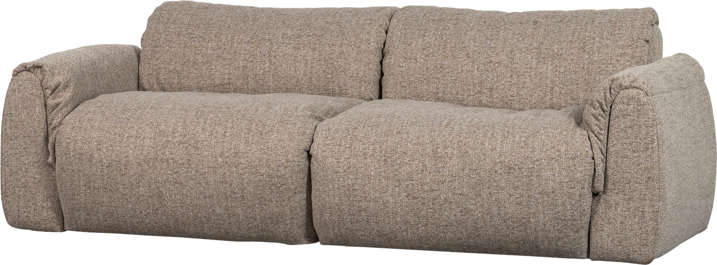 -personers Sofa Woood Baggy Orari-stof Brun Melange 228 Bred