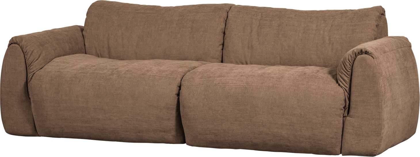 -personers Sofa Woood Baggy Brun Vævet Chenille 100 Genanvendt Polyester B228