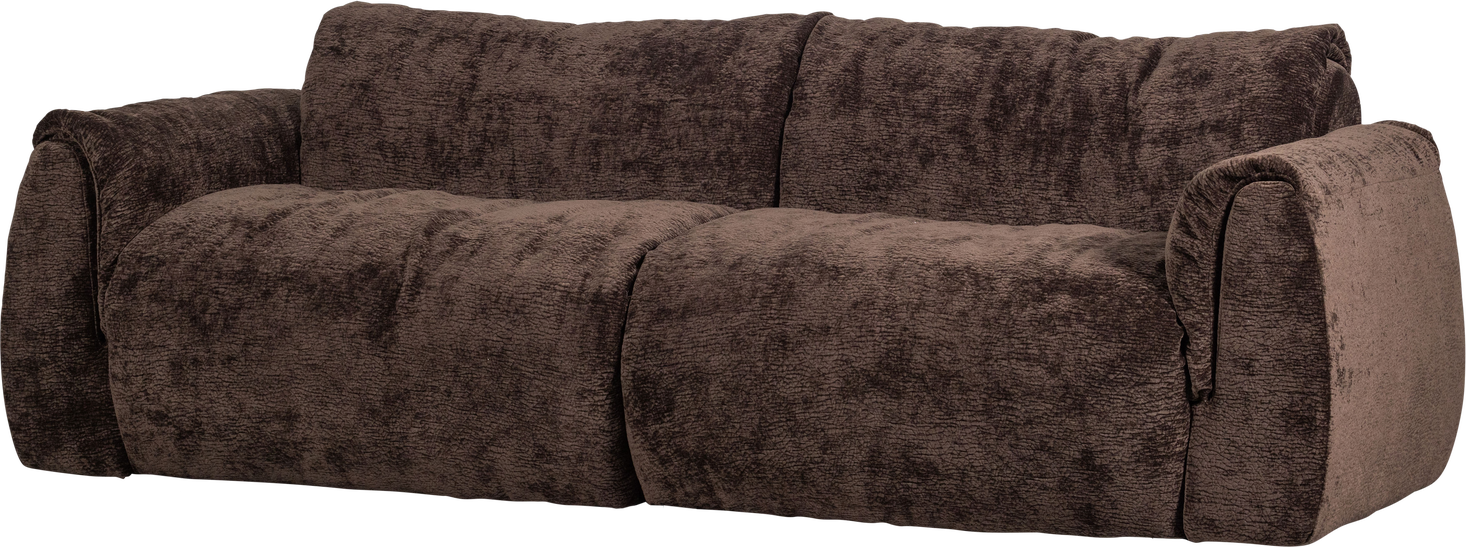 -personers Sofa Woood Baggy Mørkebrun 3d-chenille 100 Polyester B228