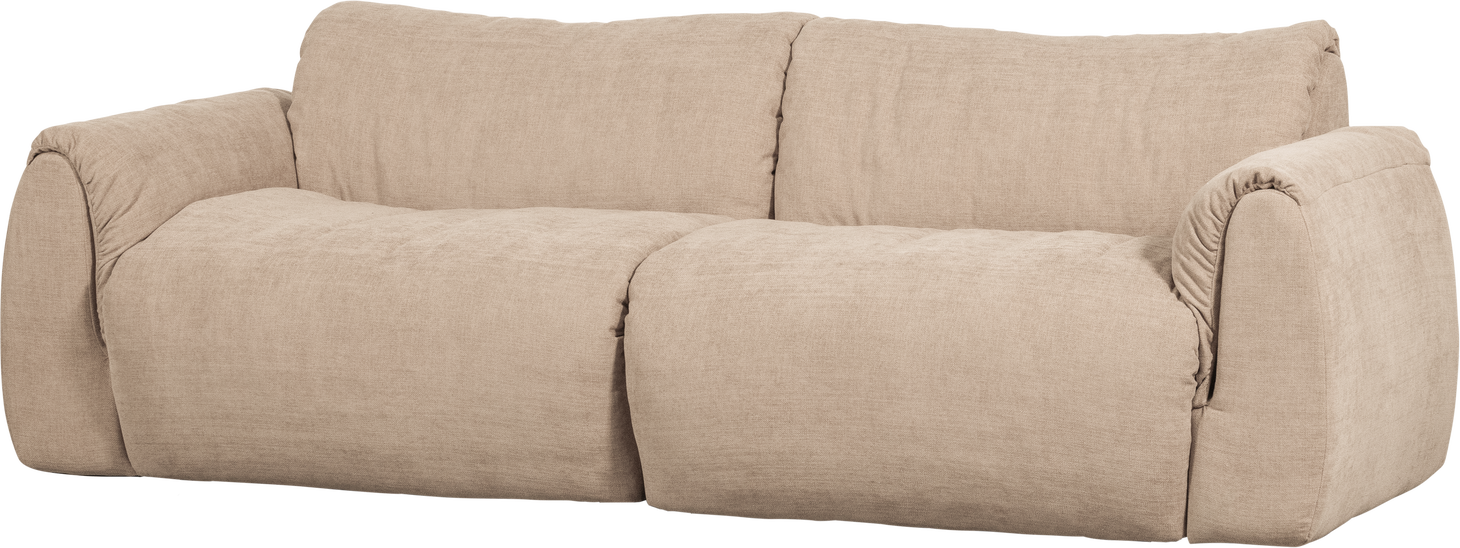 -personers Sofa Woood Baggy Sand Ocean Vævet Chenille 100 Genanvendt Polyester 228 Elementsofa