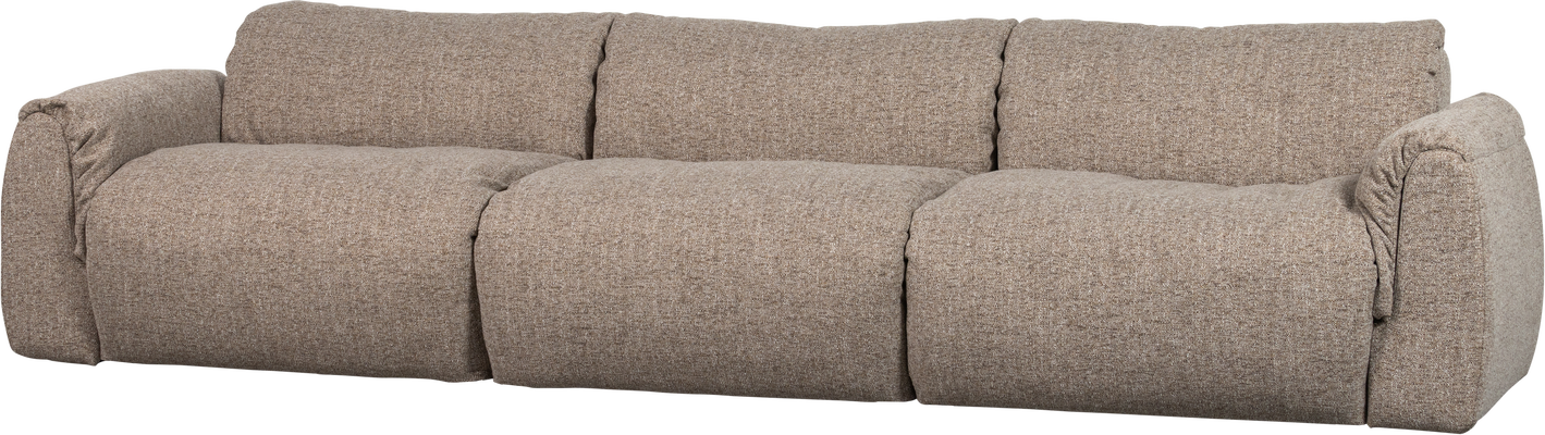 -personers Sofa Woood Baggy Brun Melange Orari Stof B319