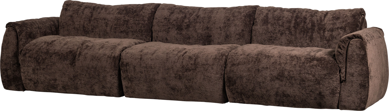 -personers Sofa Woood Baggy Mørkebrun Drew Struktureret 3d-stof 100 Polyester B319