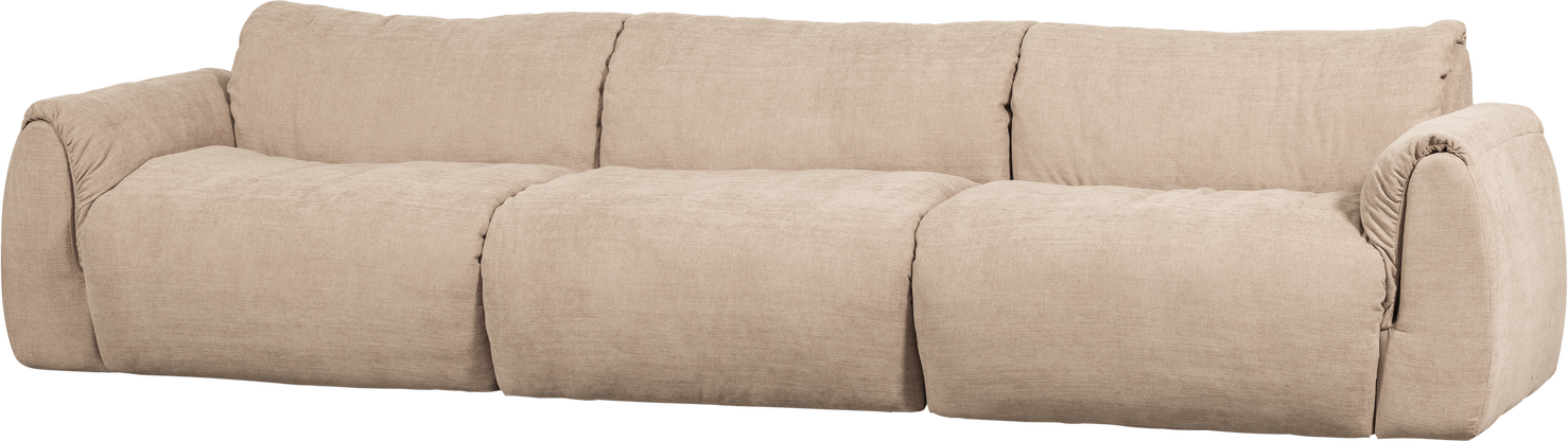 -personers Sofa Woood Baggy Elementsofa Vævet Chenille 100 Genanvendt Polyester Sand B319ã D101