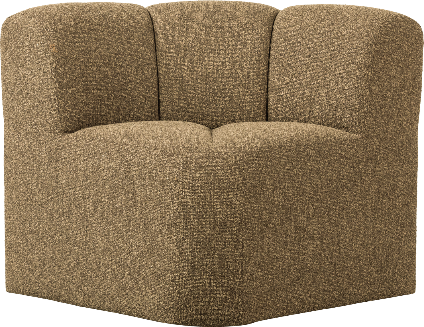 Spisebænk Sofabænk Woood Mojo Med Ryglæn Gylden Bouclé 83x83