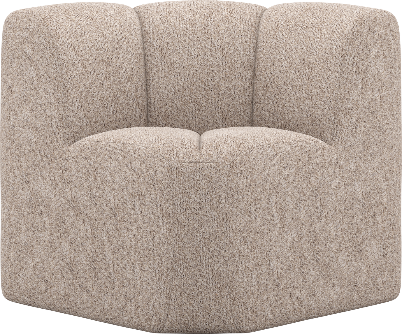 Spisebænk Sofabænk Woood Mojo Hjørne Med Ryglæn  Mørk Sand Chenille  100  Polyester