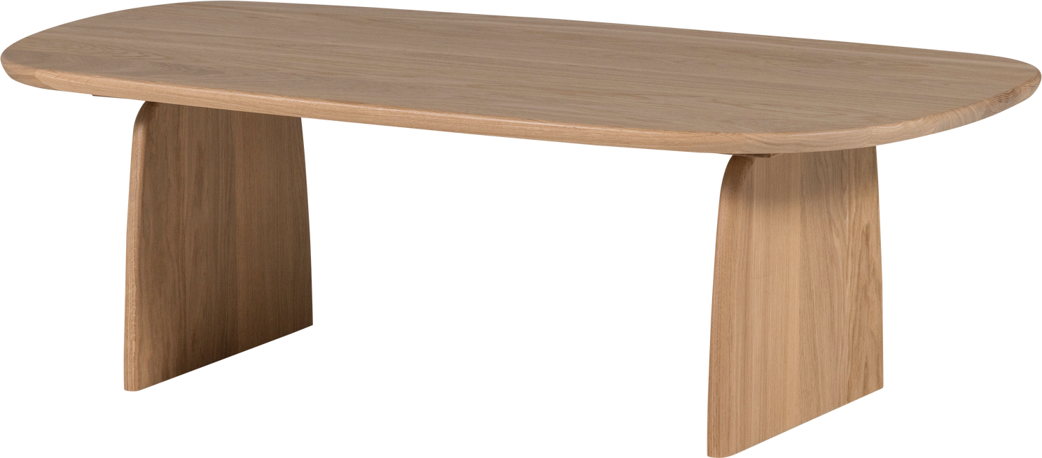 Sofabord Woood Tablo Egetræ Transparent Lak Natur 110x60x35 Moderne Organisk Design