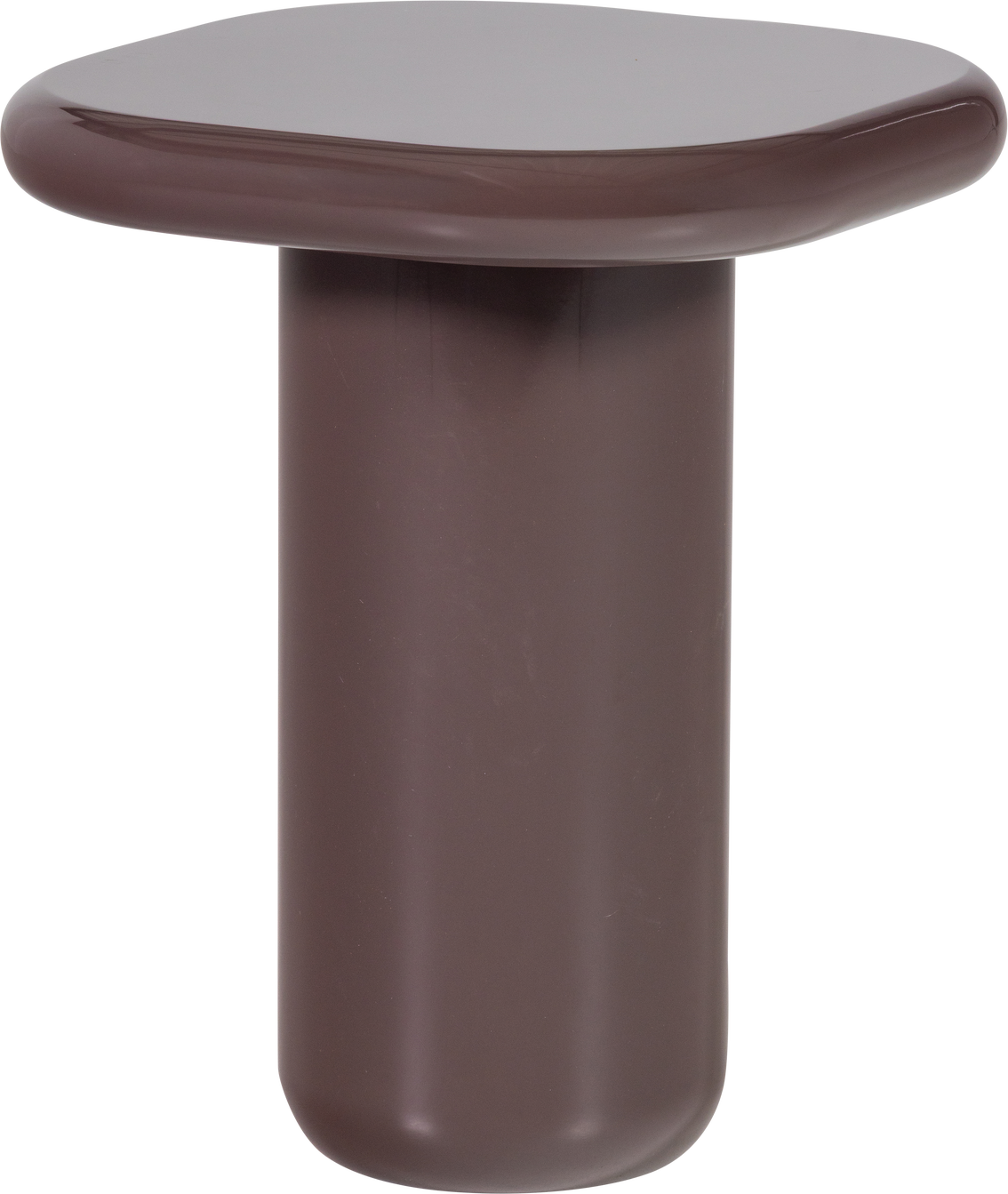 Sidebord Småbord Woood Collection Mørkebrun Højglans Mdf Fsc H61xb50xl50