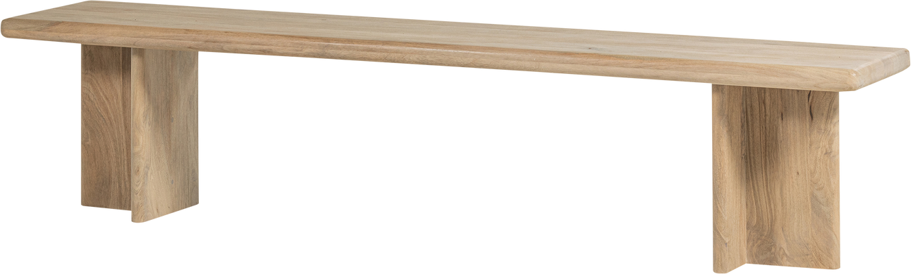 Spisebænk Entrébænk Woood Ato   Massivt Mangotræ  Natur 180