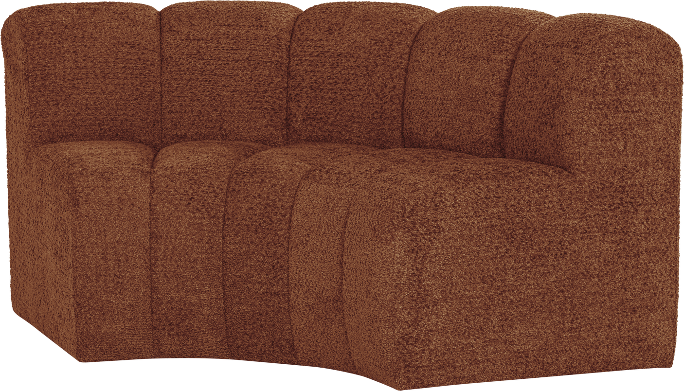 Spisebænk Sofabænk Woood Mojo Rostbrun Valley   Chenille B152   Fsc-stel Rundt Ryglæn