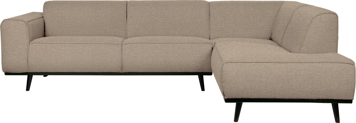 Hjørnesofa Woood Statement Beige Colmar Bouclé Polyester 274x210 Højrevendt