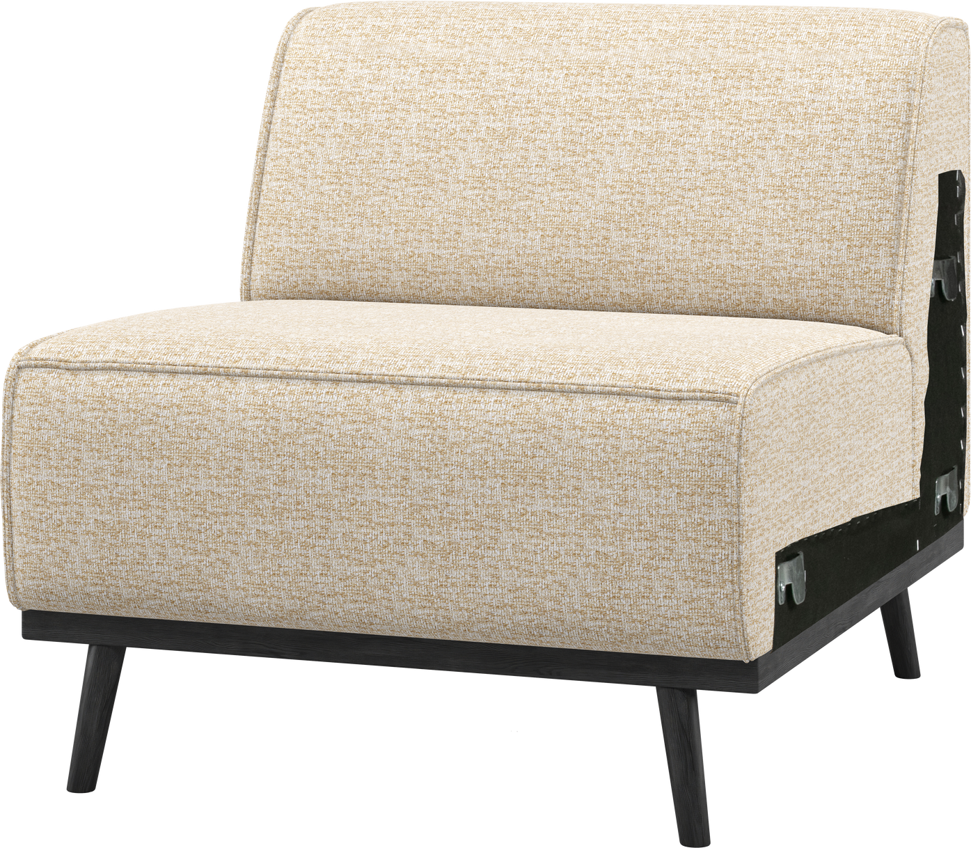 Udendørs  -personers Modulsofa Loungestol Woood Statement  Beige Melange  Benson 100  Polyester  H77ã B79ã D93