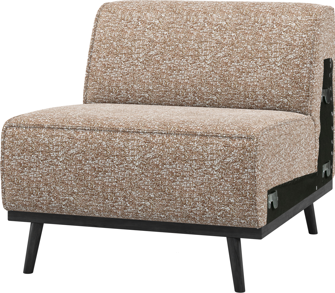 -personers Udendørs Modulsofa Woood Statement Lysebrun Benson Melange Polyester
