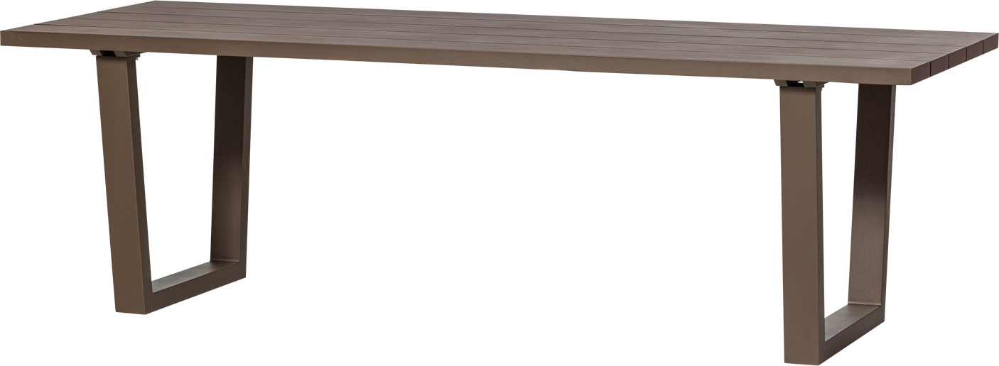 Udendørs Spisebord Havebord Woood Bear Aluminium Brun 240   87