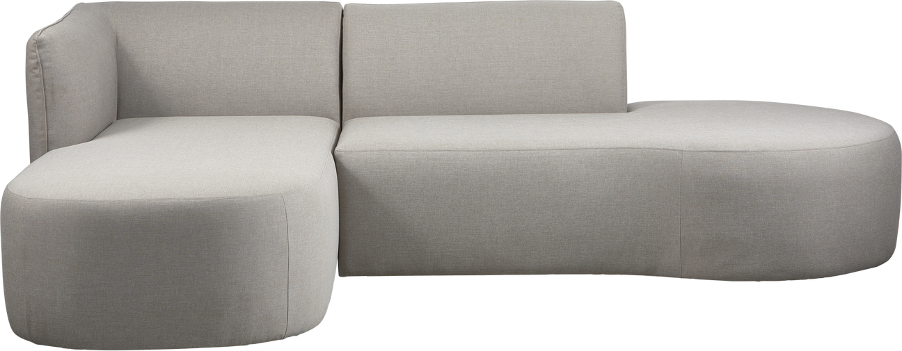 Udendørs Chaiselong Hjørnesofa Woood Collection Sand Sira Outdoor-stof Aluminiumramme Venstrevendt H71ã B258ã D168