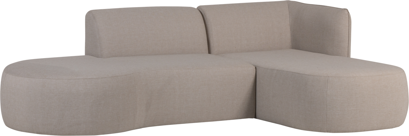 Udendørs Hjørnesofa Woood Collection Loungesæt   Natur  Sira Outdoor-stof  Aluminium  258x168