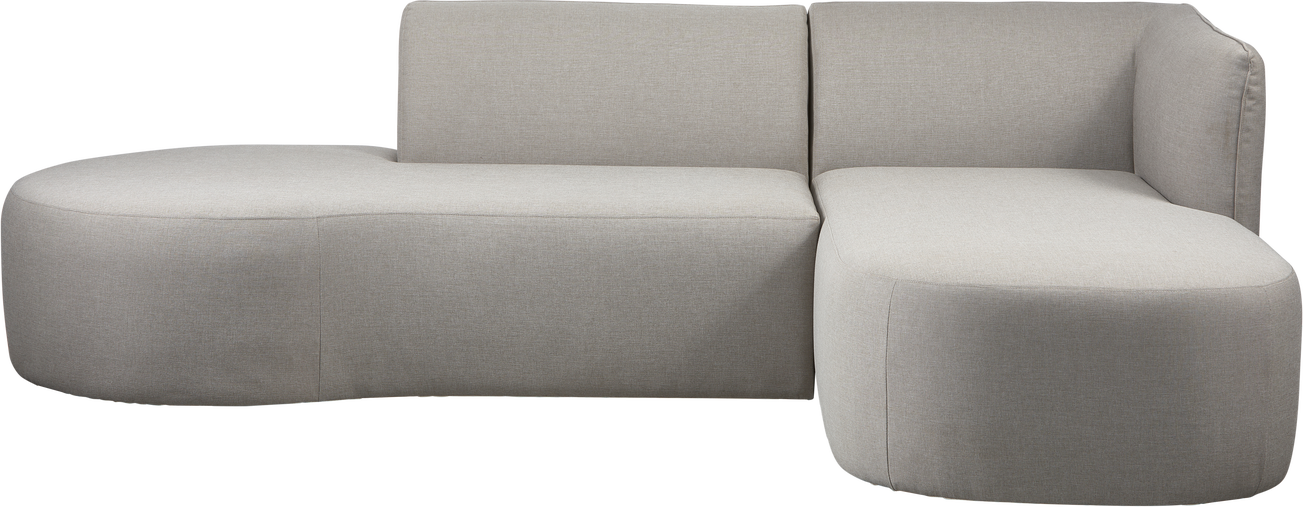 Udendørs Hjørnesofa Woood Collection  Højrevendt Chaiselong  Sand  Aluminium Stel  Sira Outdoor Stof